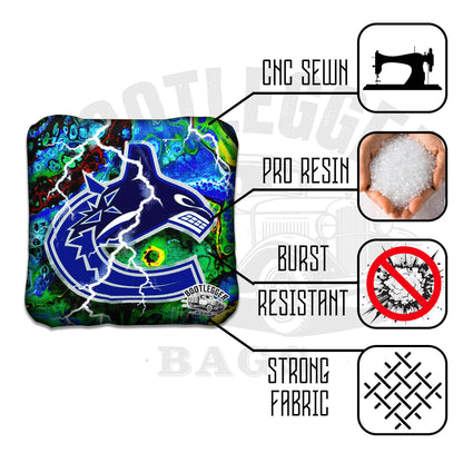 Vancouver Canucks Fan Art Cornhole Bags