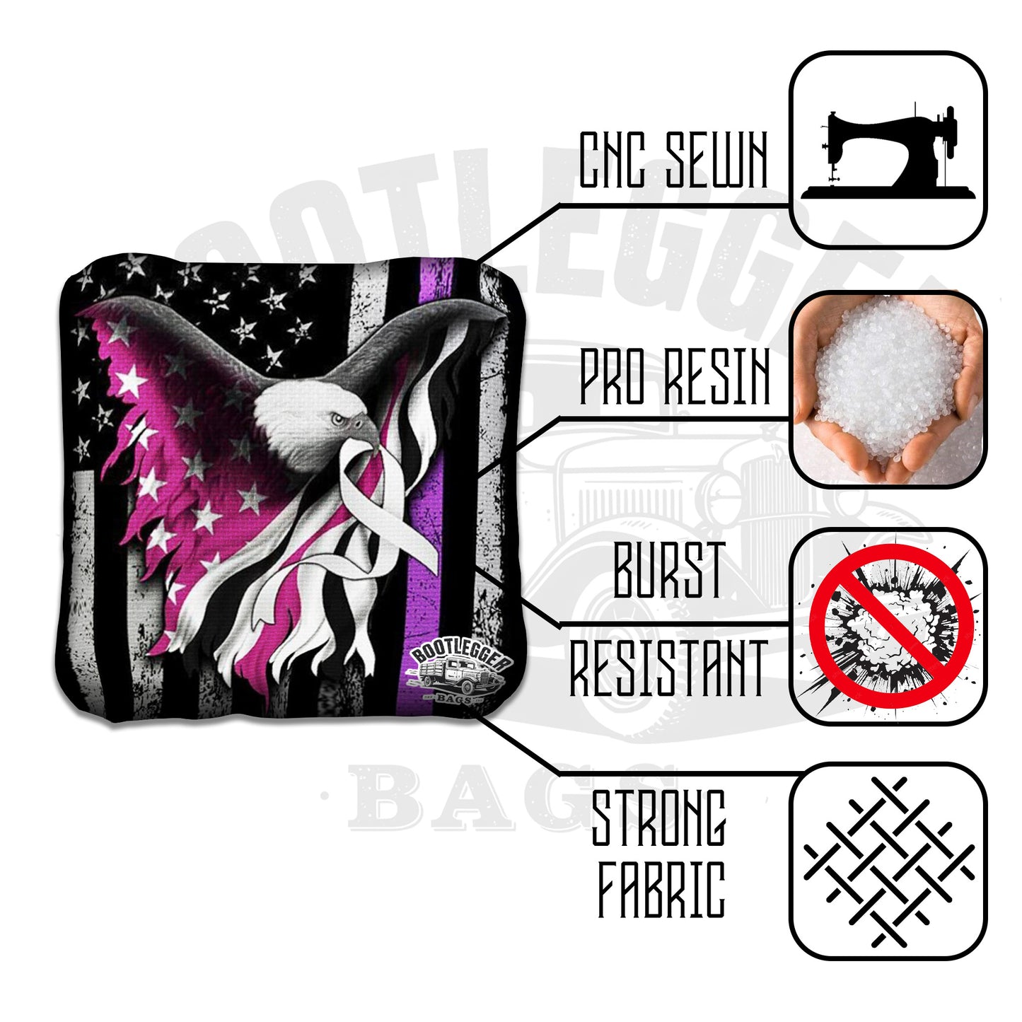 F*ck Cancer Cornhole Bags