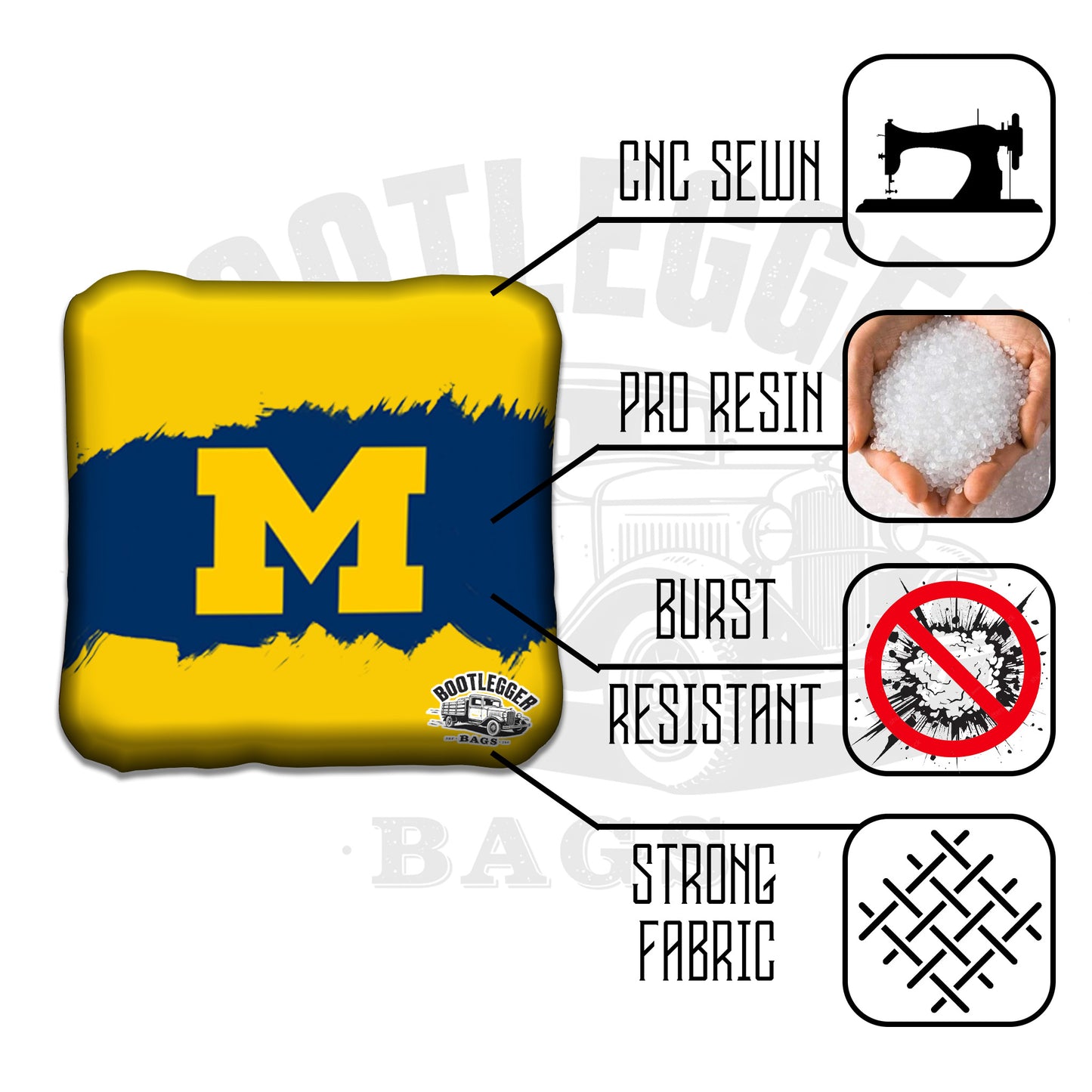UofM Cornhole Bags