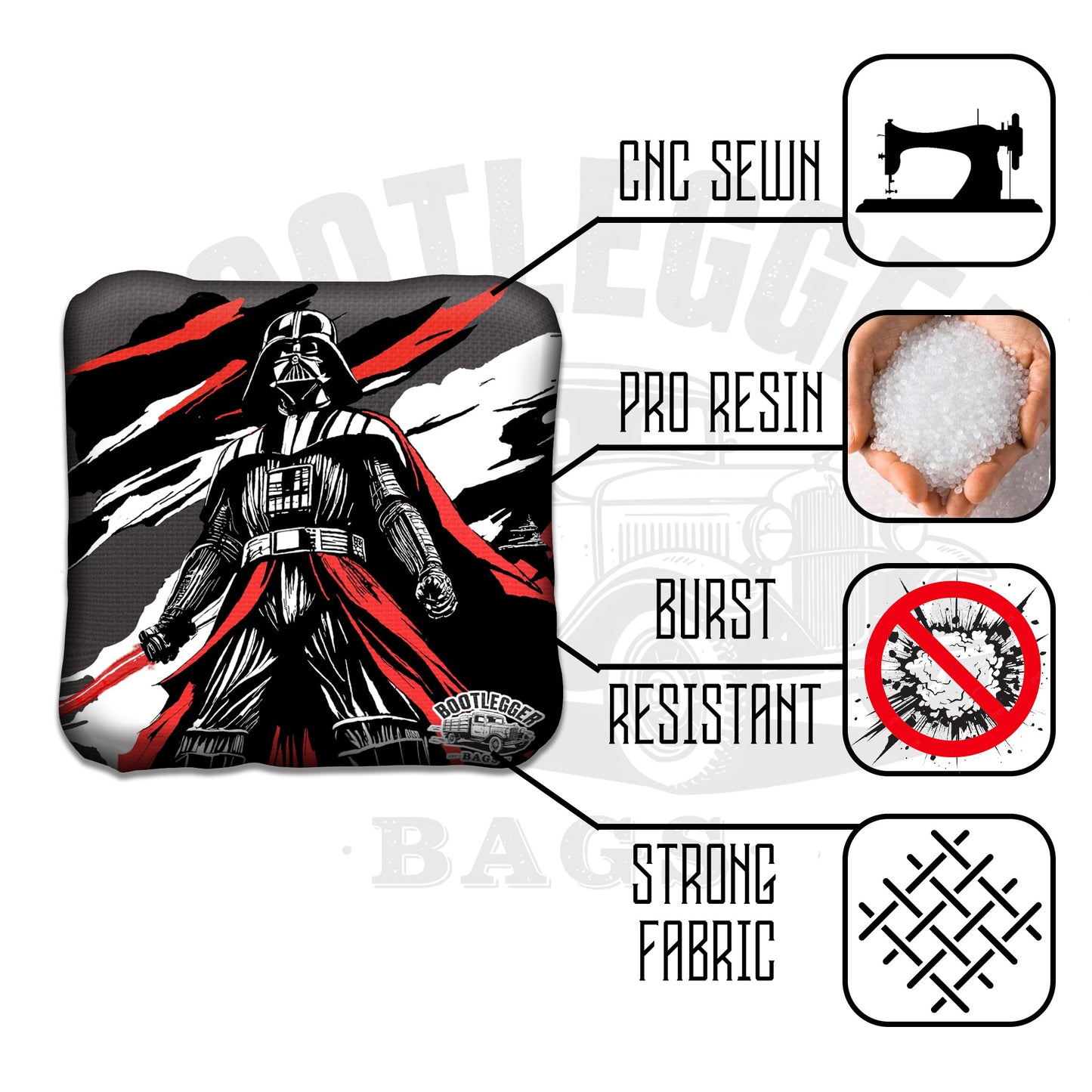 Star Wars Darth Vader Fan Art Cornhole Bags