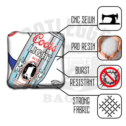 Coors Light Fan Art Cornhole Bags