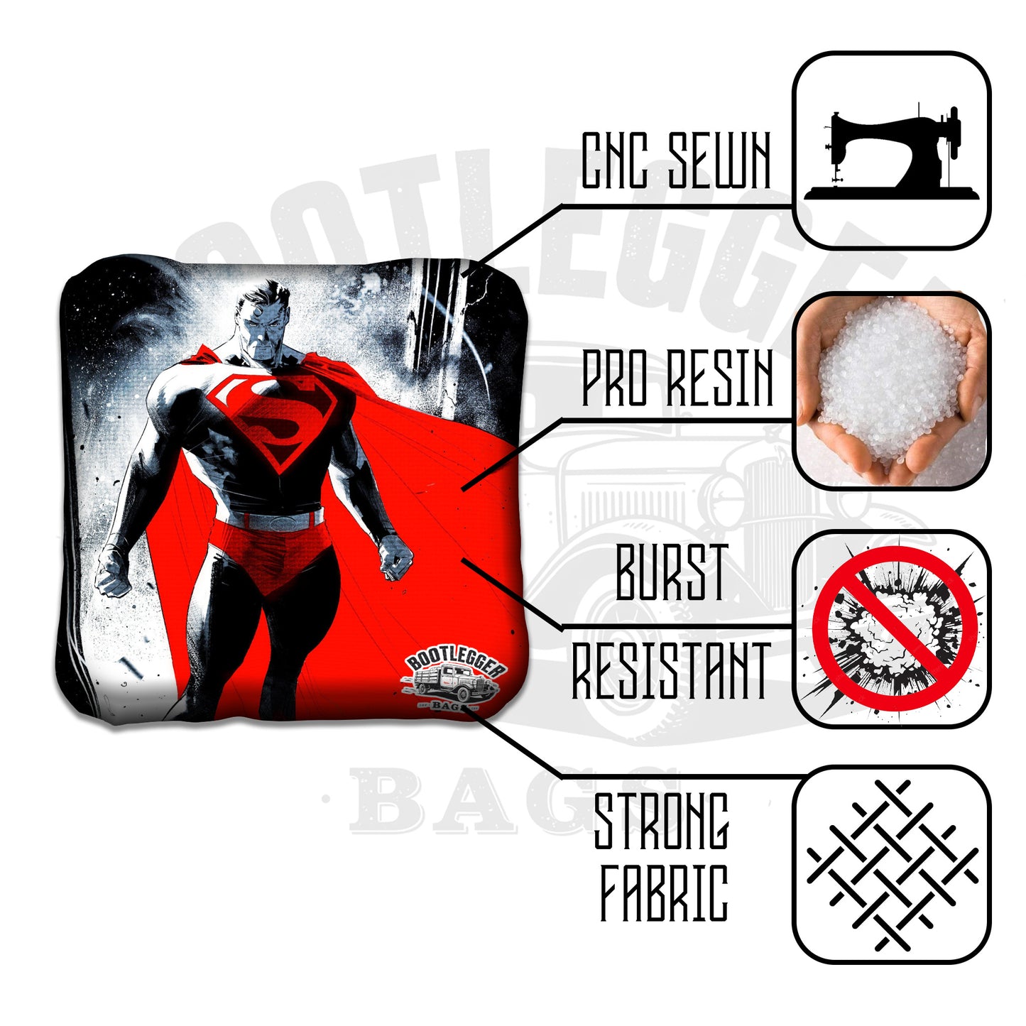 Superman Fan Art Cornhole Bags