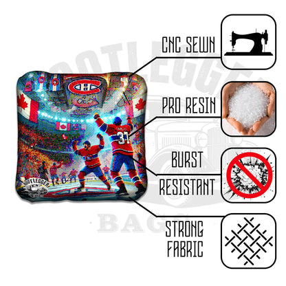 Montreal Canadiens Fan Art Cornhole Bags