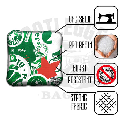 Heineken Fan Art Cornhole Bags