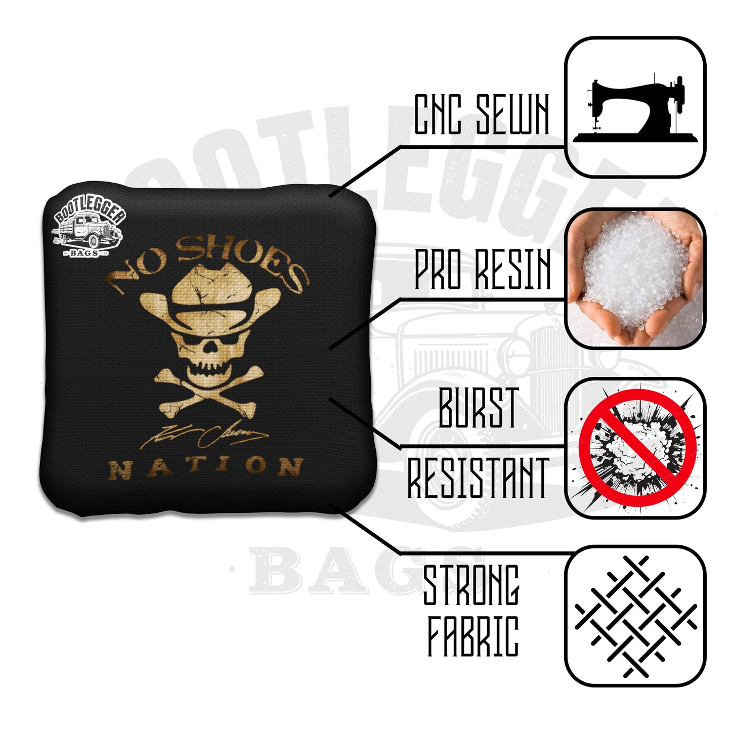 No Shoes Nation Cornhole Bags