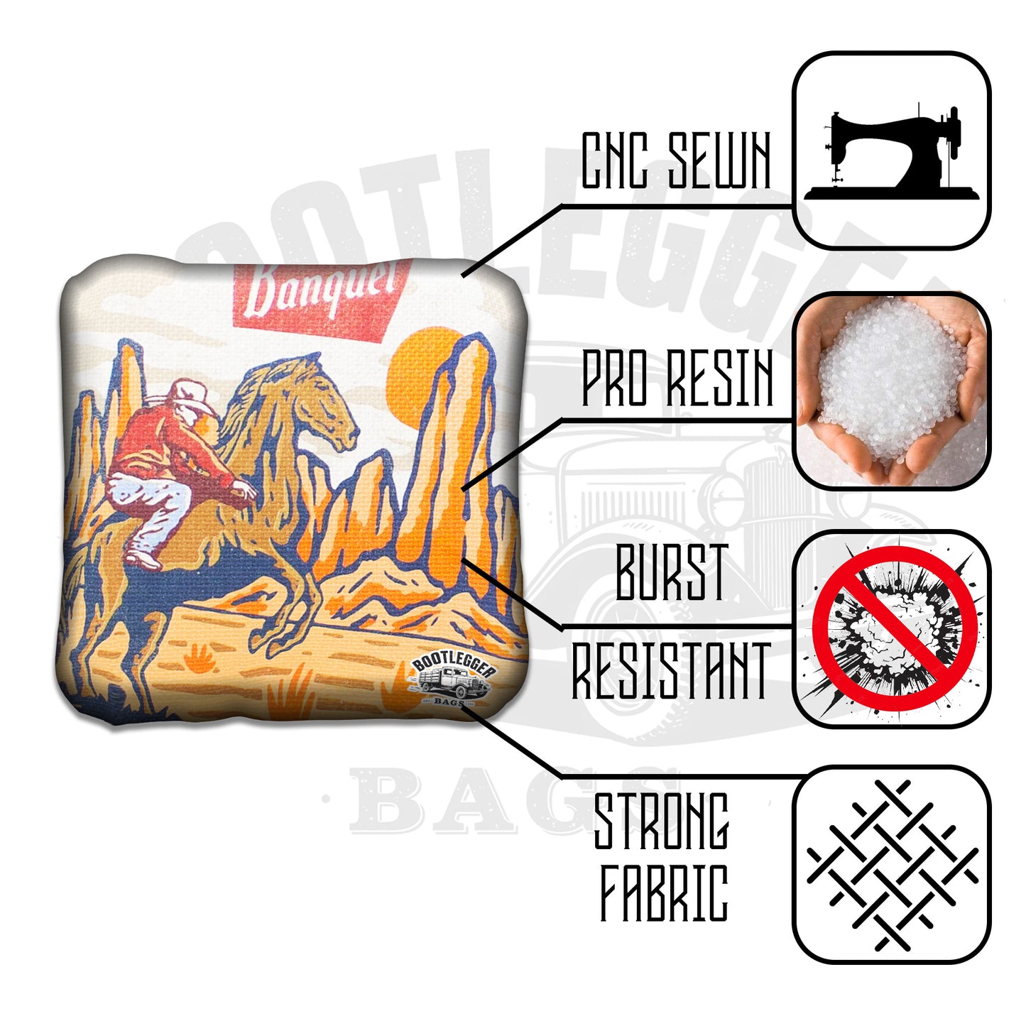 Coors Banquet Fan Art Cornhole Bags