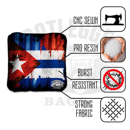 Cuban Flag Cornhole Bags