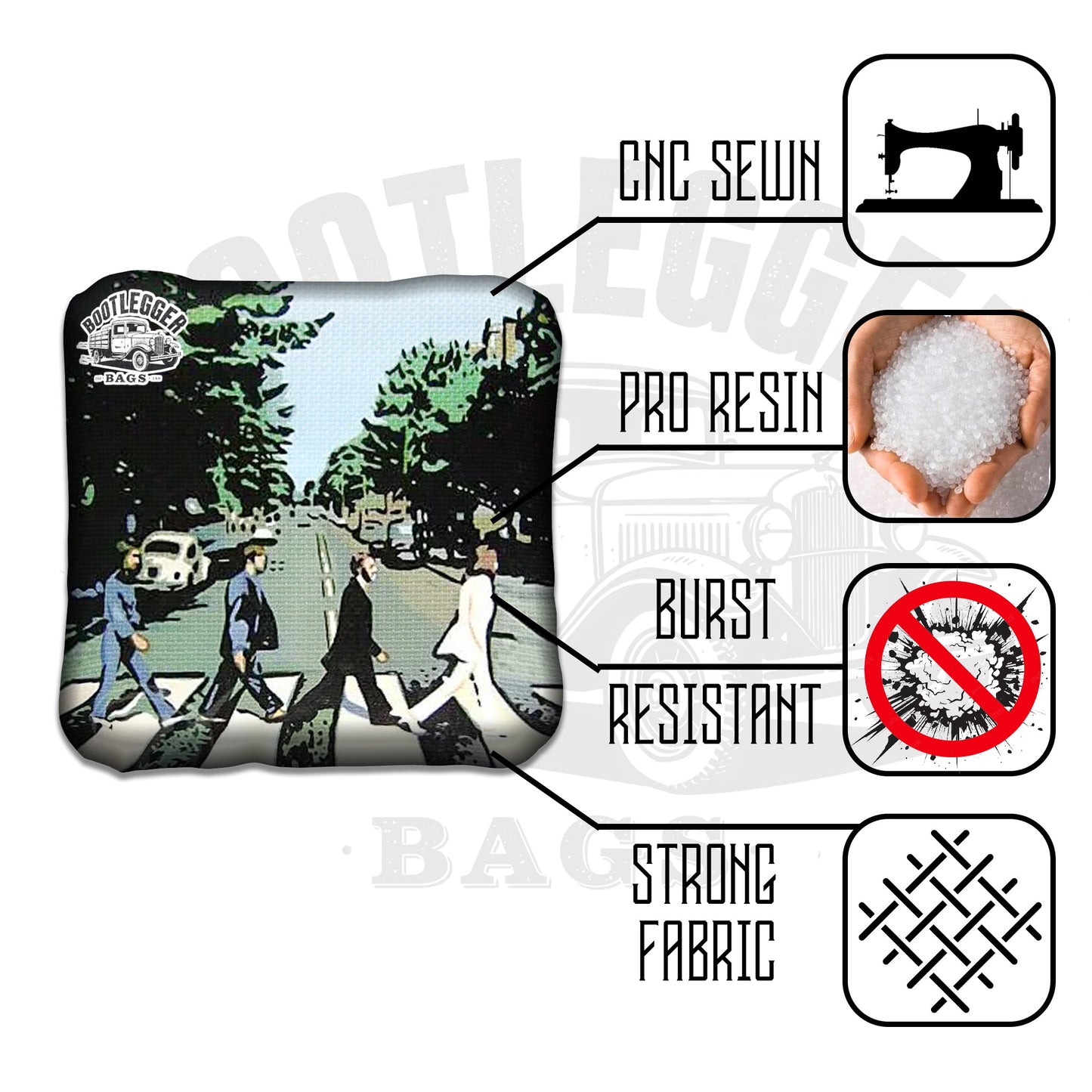 The Beatles Fan Art Cornhole Bags