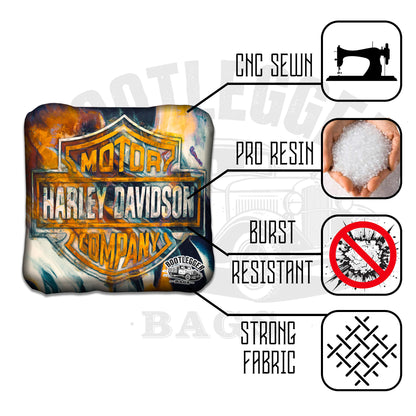 Harley Davidson Throwback Cornhole Bags