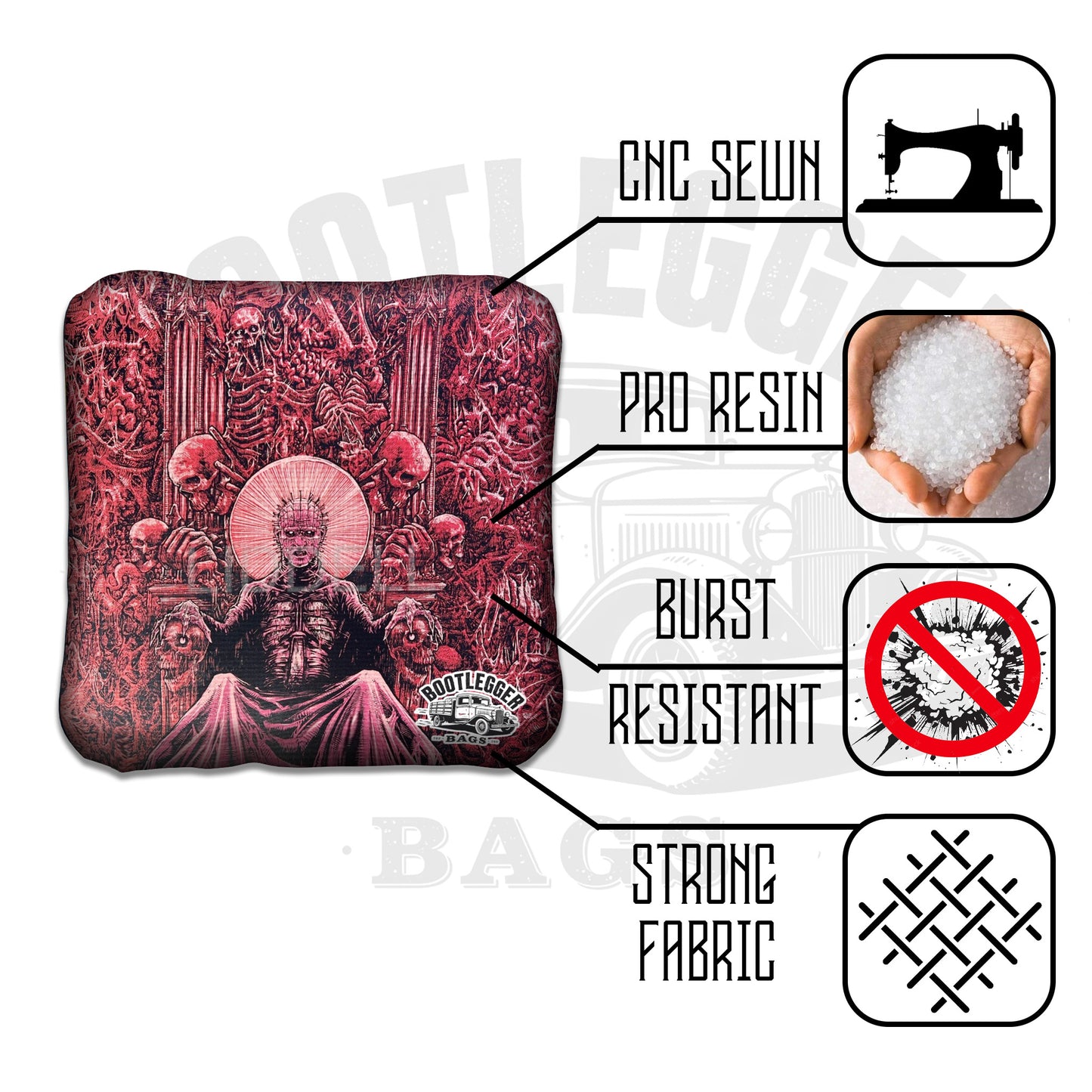 Hellraiser Fan Art Cornhole Bags