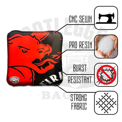 Fire Ball Fan Art Cornhole Bags