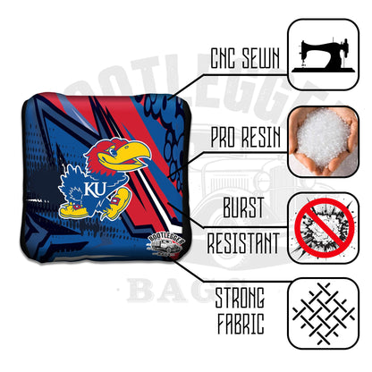 Kansas Jayhawks Cornhole Bags