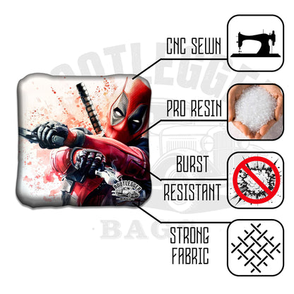 Deadpool Fan Art Cornhole Bags