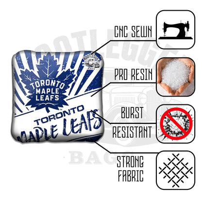 Toronto Maple Leafs Fan Art Cornhole Bags