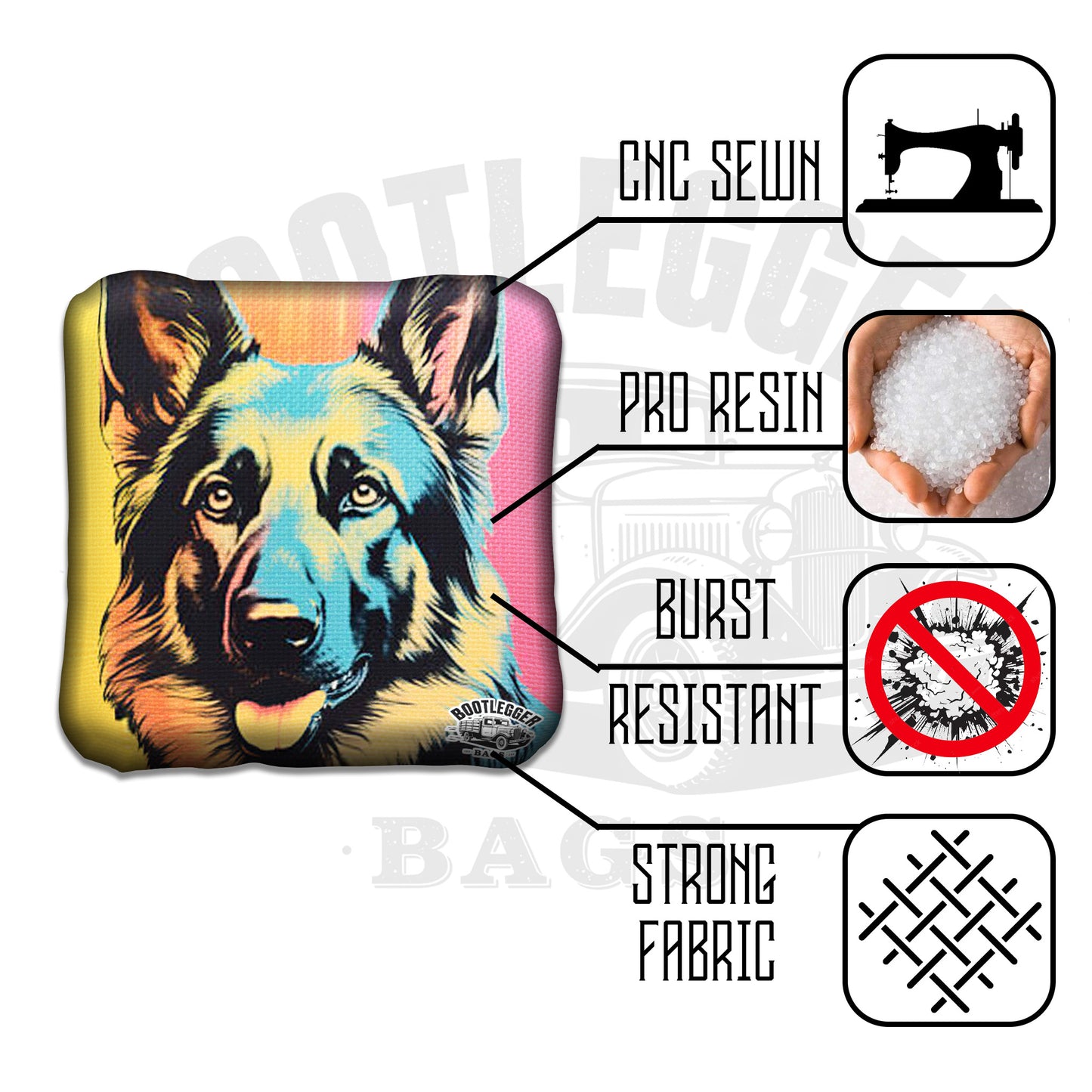 German Shephard Cornhole Bags