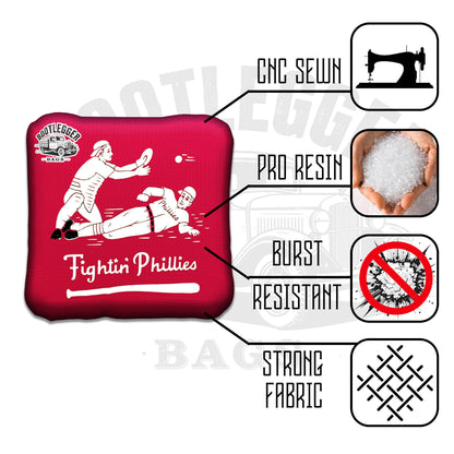 Philadelphia Fightin Phillies Fan Art Cornhole Bags