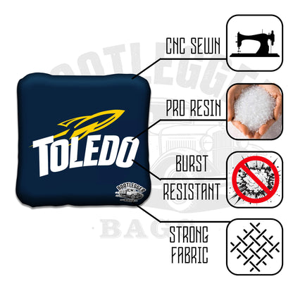 Toledo Rockets Cornhole Bags