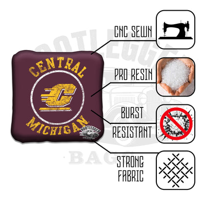 Central Michigan University Cornhole Bags