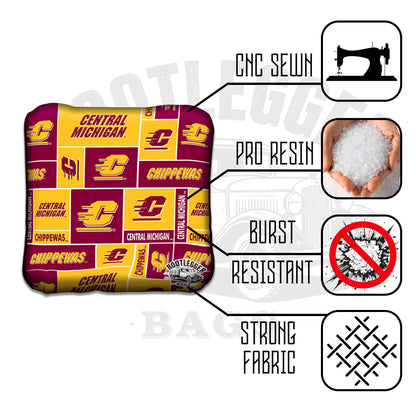 Central Michigan University Cornhole Bags