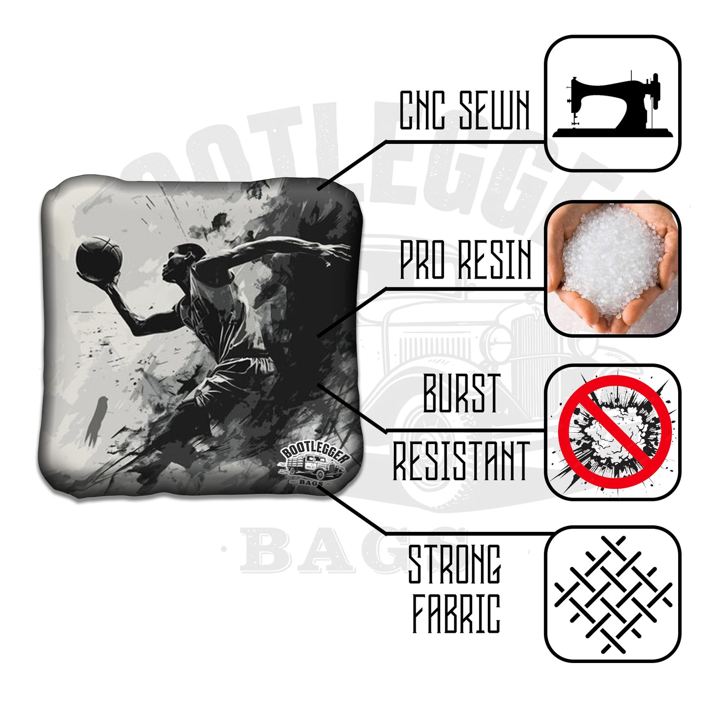 Basketball Cornhole Bags