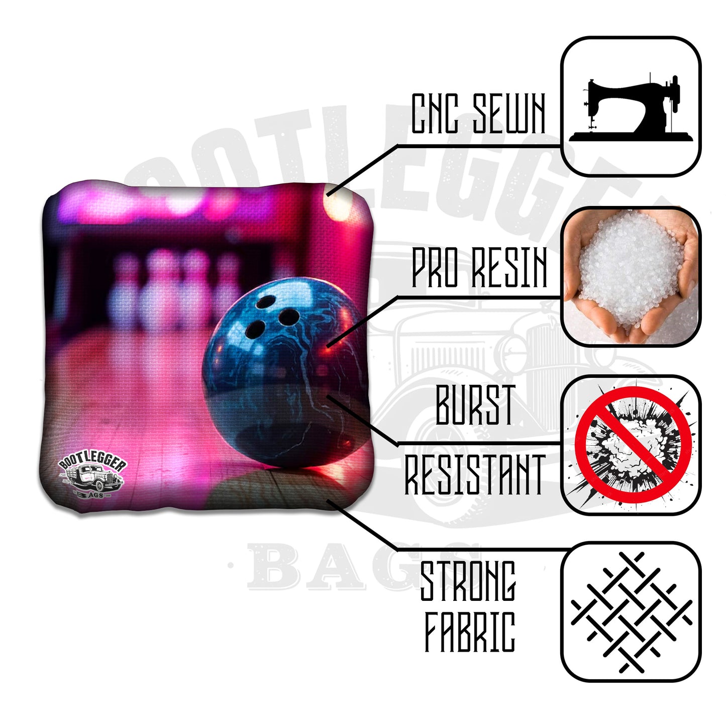 Bowling Cornhole Bags