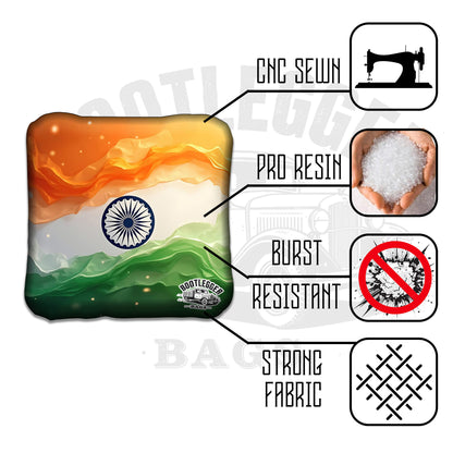 Indian and American Flag Cornhole Bags