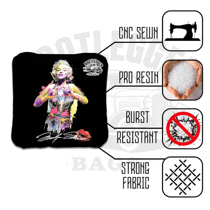 Marilyn Monroe Fan Art Cornhole Bags