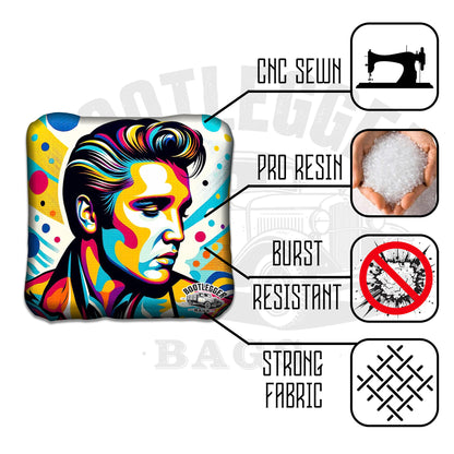 Elvis Fan Art Cornhole Bags