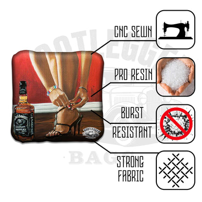 Jack Daniels Fan Art Cornhole Bags