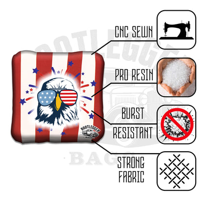 Patriotic Eagle Cornhole Bags