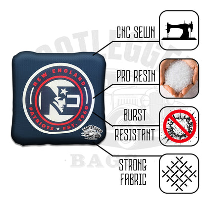 New England Patriots Fan Art Cornhole Bags