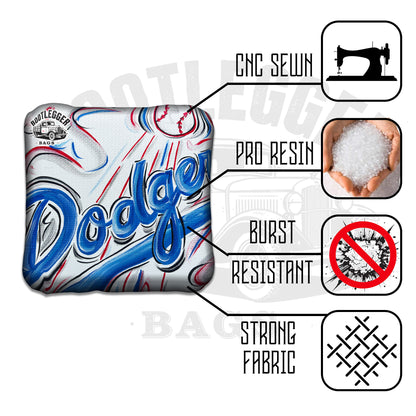 LA Dodgers Fan Art Cornhole Bags