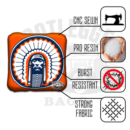 Illinois Fighting Illini Cornhole Bags