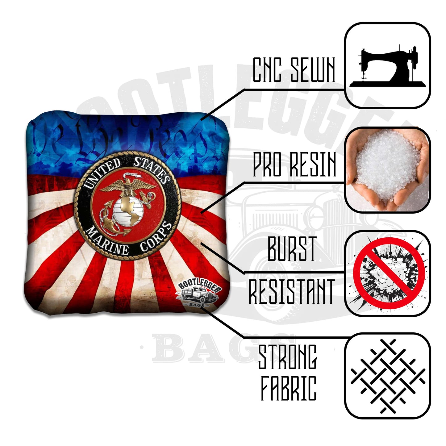 USMC Cornhole Bags