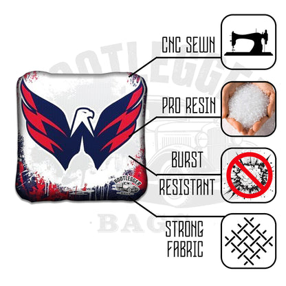 Washington Capitals Fan Art Cornhole Bags