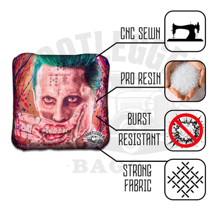 The Joker and Harley Quinn Fan Art Cornhole Bags
