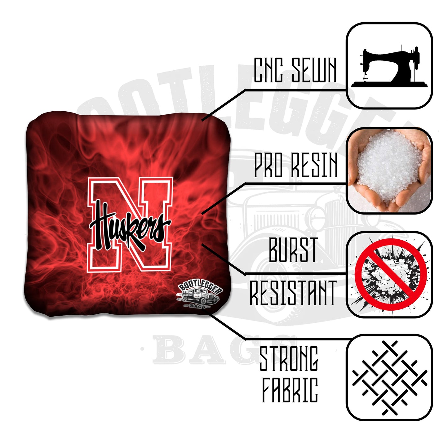 Nebraska Cornhuskers Cornhole Bags
