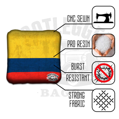 Columbian Flag Cornhole Bags