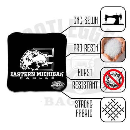 Eastern Michigan University Cornhole Bags