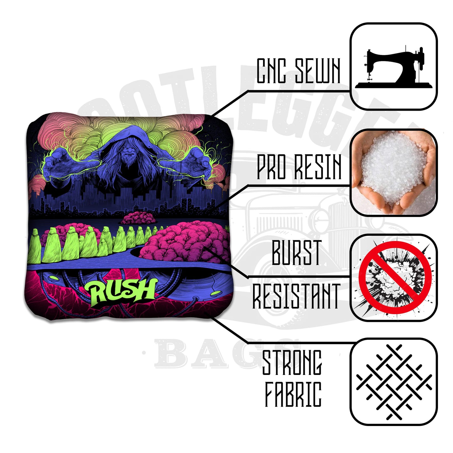 Rush Fan Art Cornhole Bags