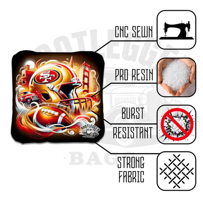 San Francisco 49ers Fan Art Cornhole Bags