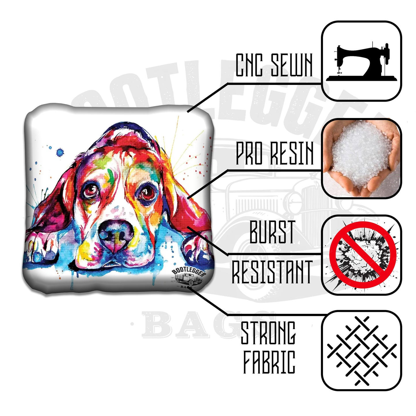 Beagle Cornhole Bags