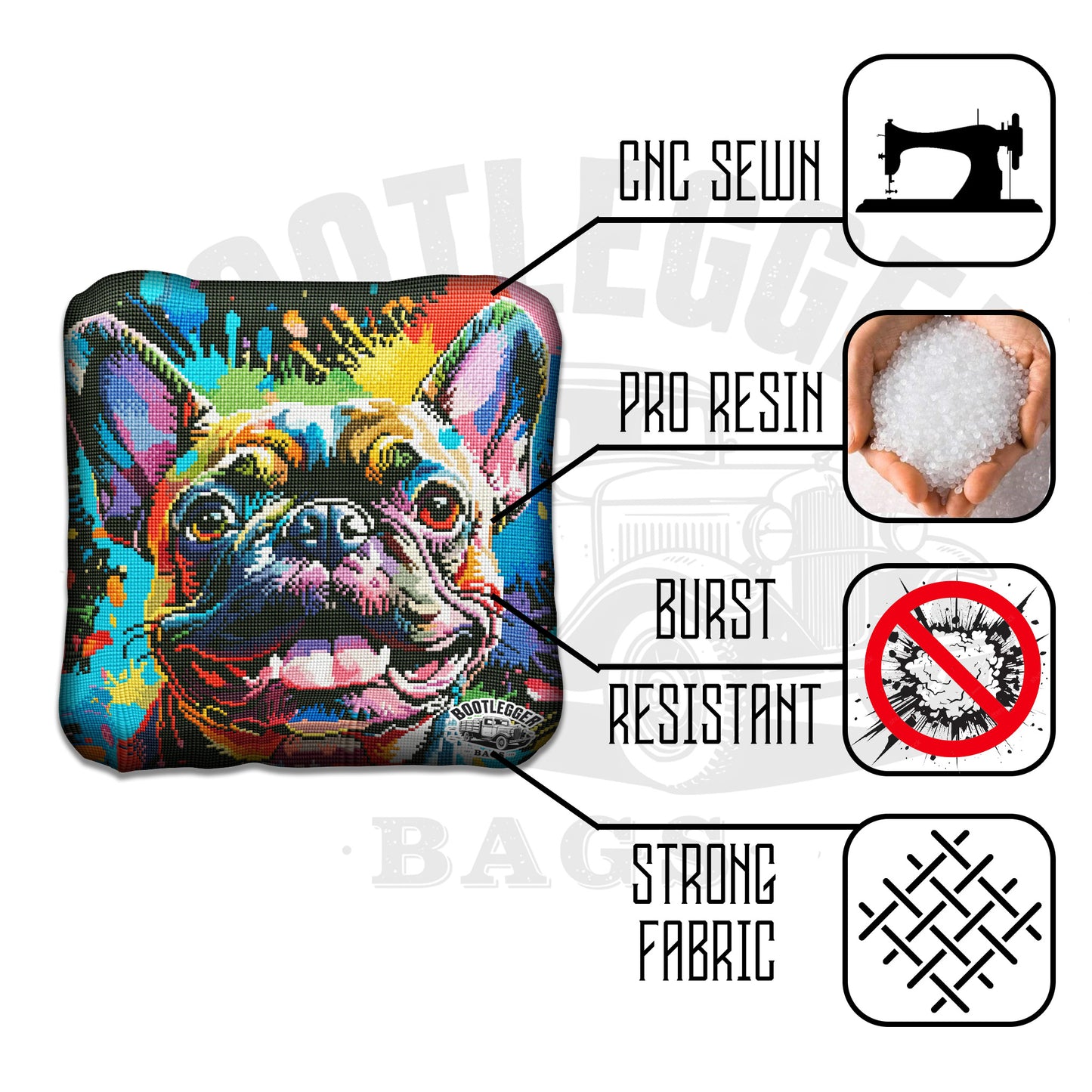 French Bulldog Cornhole Bags