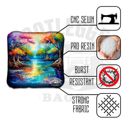 Watercolor Mangroves Cornhole Bags
