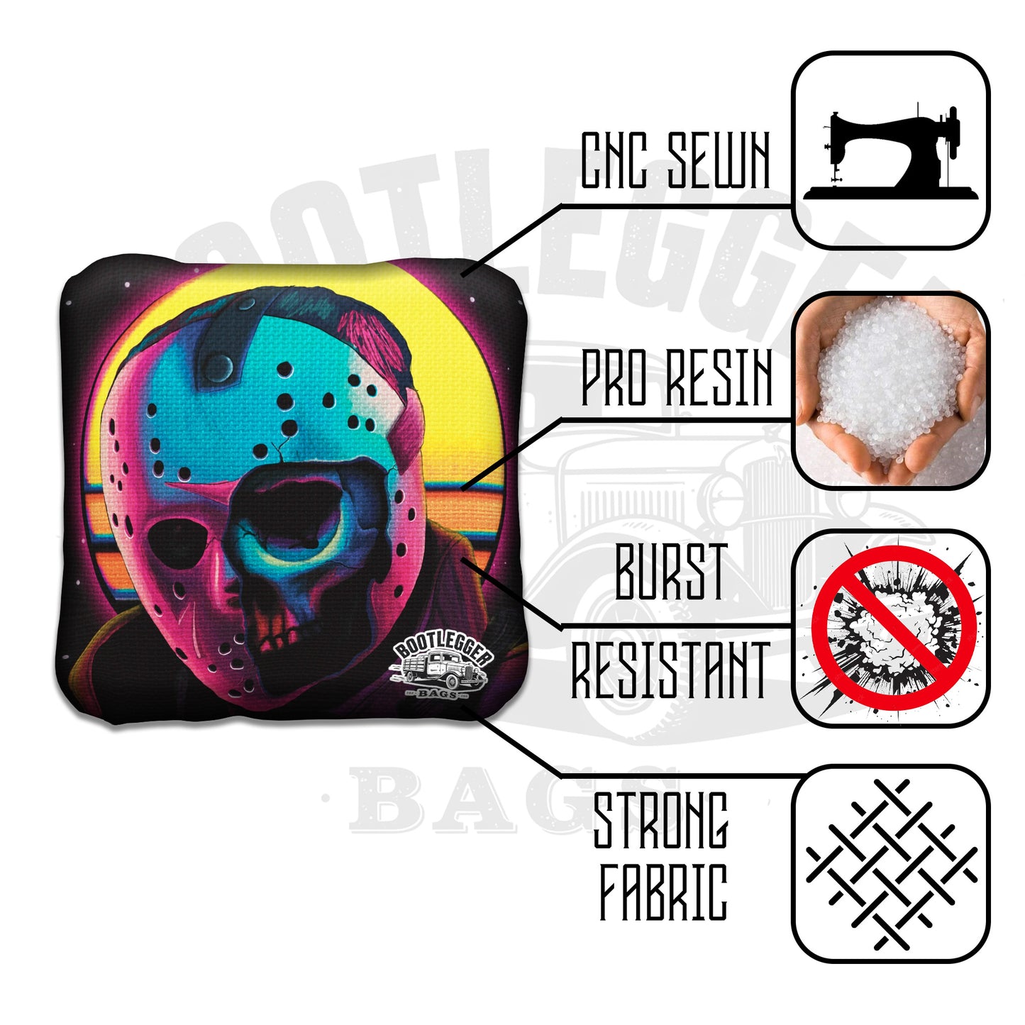 Jason Fan Art Cornhole Bags