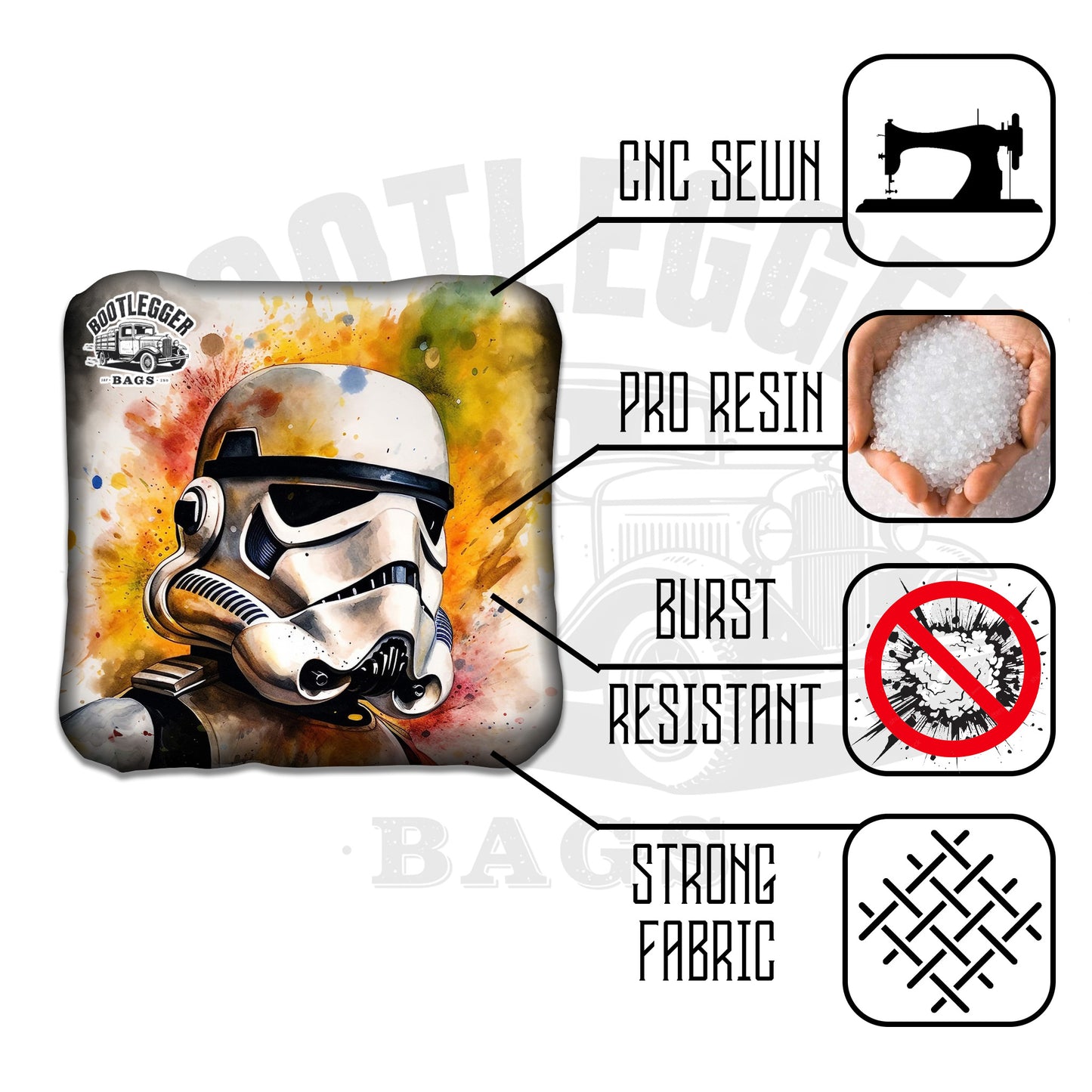 Star Wars Storm Troopers Fan Art Cornhole Bags