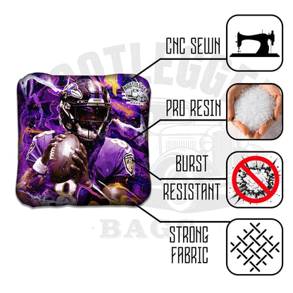 Baltimore Ravens Fan Art cornhole Bags