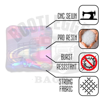 Electronic Music Cornhole Bags