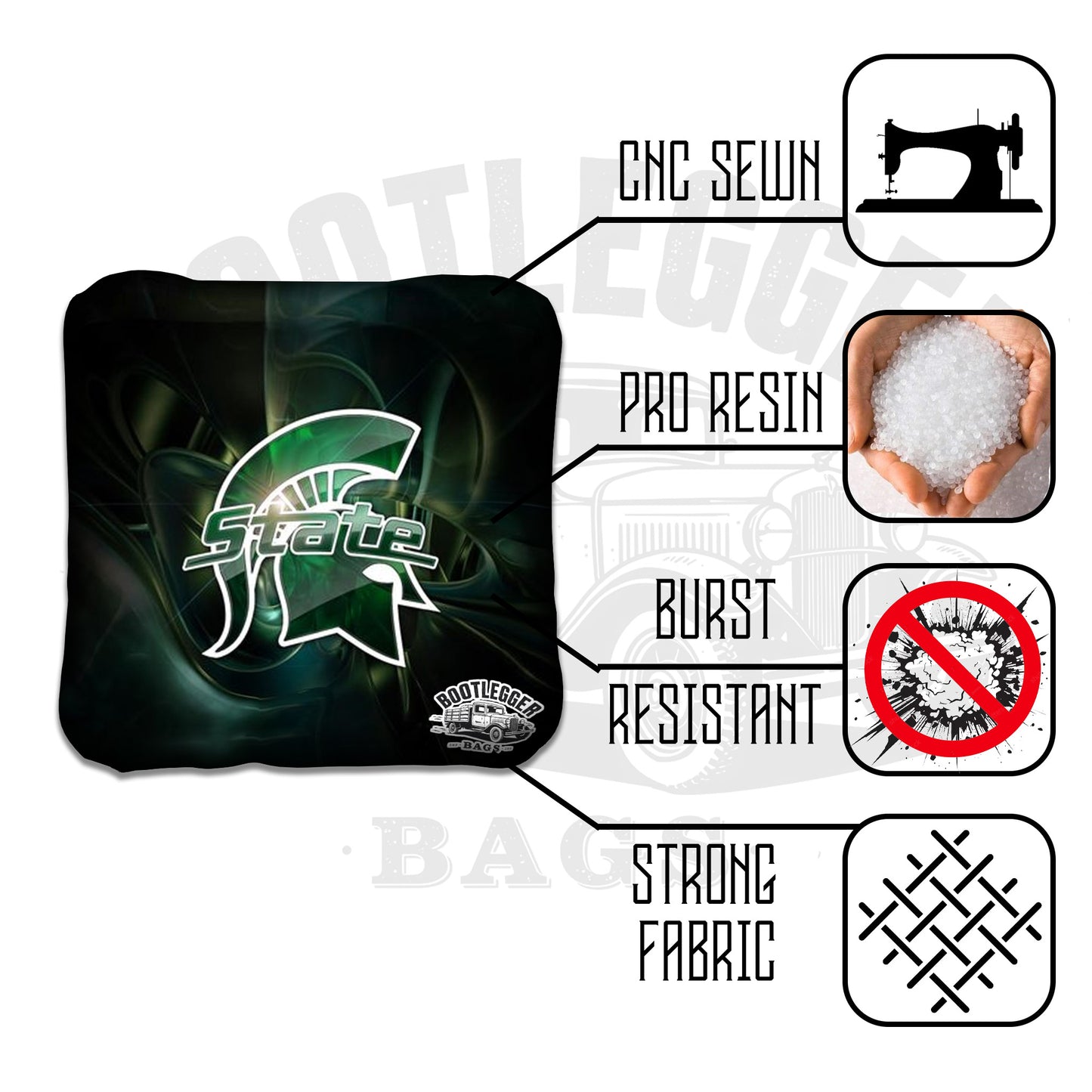 Michigan State University Cornhole Bags