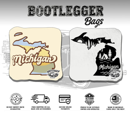 Michigan Camping Up North Cornhole Bags